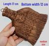 Handmade Calligraphy & Painting Brush with Brown Handle and Tiger Stone Maintenance Tool