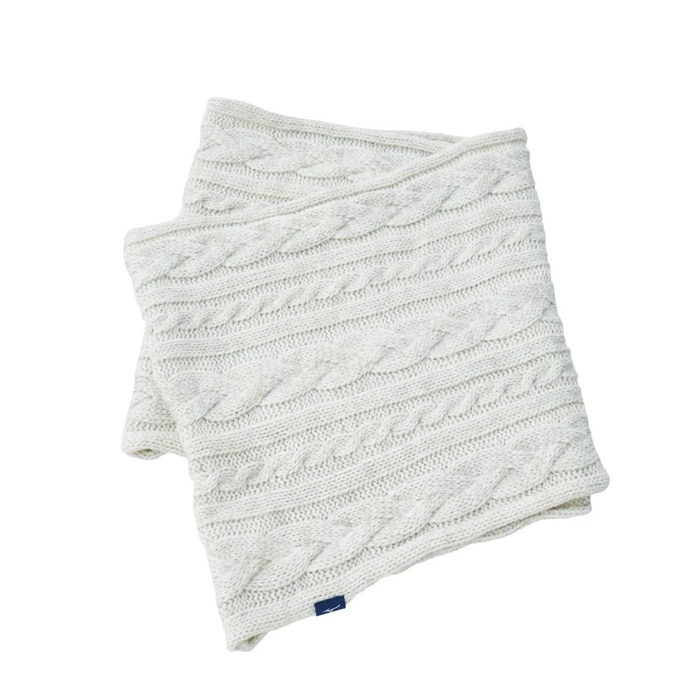 

Mizuno Breath Thermo Snood, Moisture-Wicking and Heat-Generating Scarf, B2JYA702, Women s, Off-White, Free Size