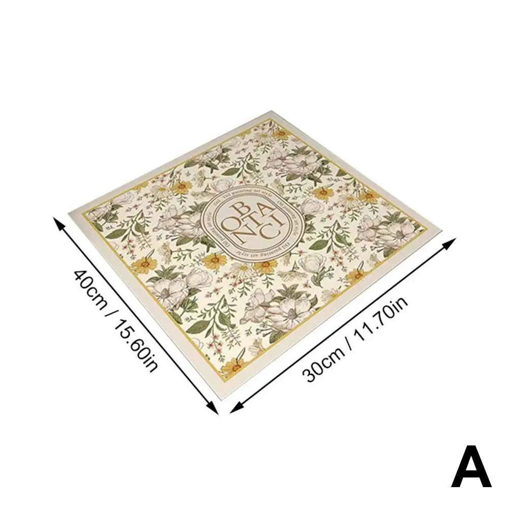 Washing Machine Dust Cover Anti-skid Kitchen Drain Printed Pad Refrigerator Super 40*50/30cm Absorbent Oven Pad Dustproof M J1M3