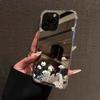 Flower Mirror Acrylic Phone Case For iPhone 11 Case iPhone 17 13 12 14 15 16 Pro Max X XR XS 7 8 Plus Silicone Shockproof Cover