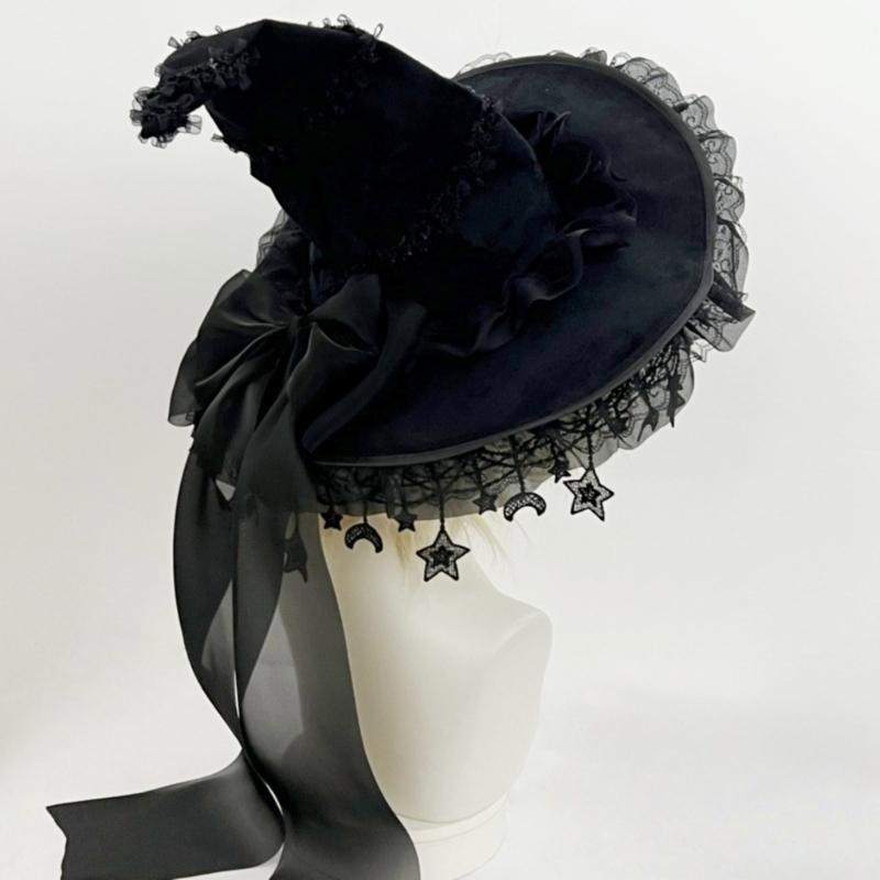 Halloween Wizard Hat Funny Witch Hat Witch Caps Wizard Costume Accessories for Masquerades Party Decor Cosplay Props