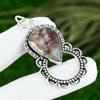 925 Silver Rainbow Jasper Gemstone New Daughter Trendy Bezel Pendant Jewelry