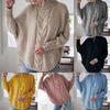 Hot Selling Women's Batwing Sleeve Half High Neck Knit Sweater - Autumn/Winter 2024 European & American Style