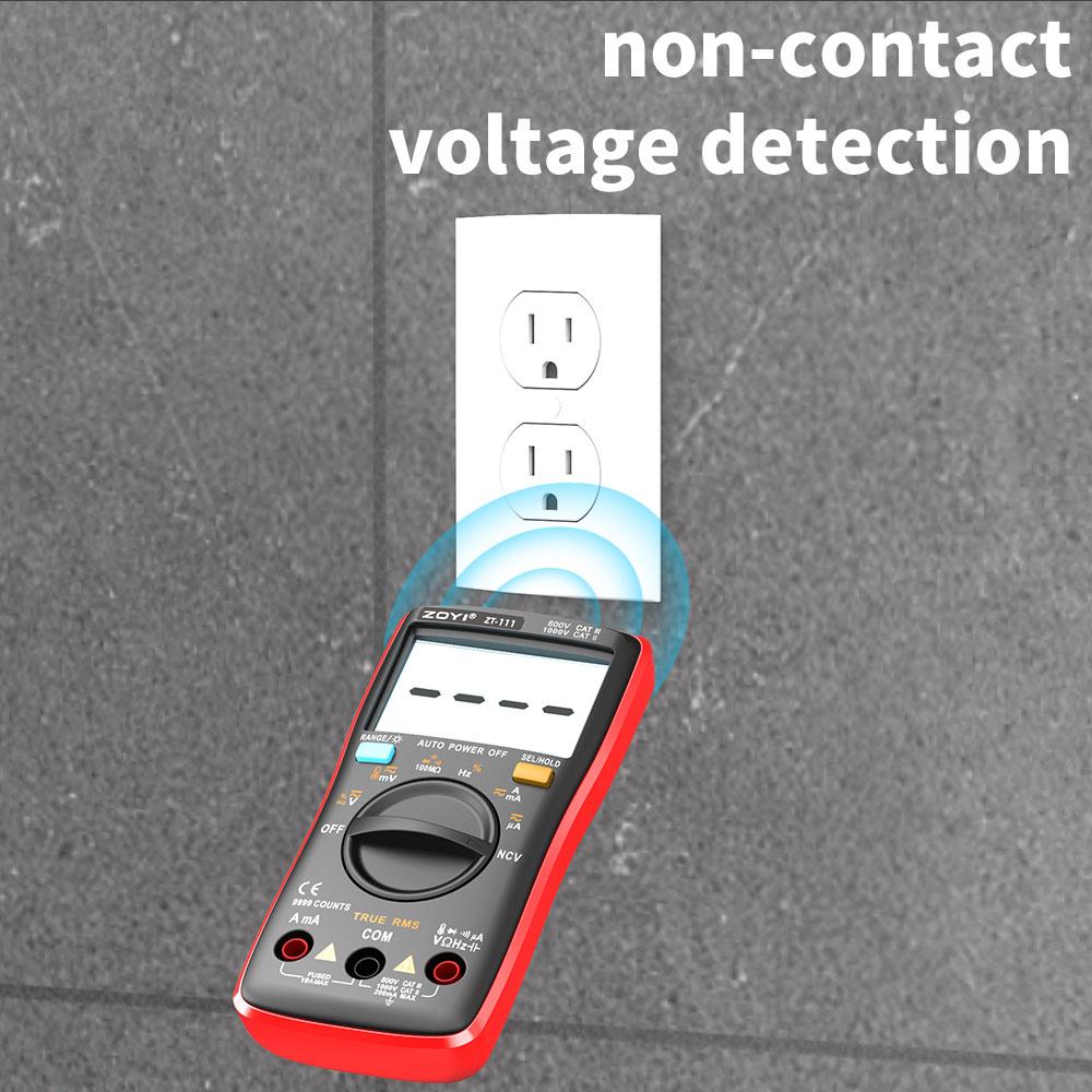 ZOYI ZT111 4-Digit High-Precision Auto-Ranging Digital Multimeter with Overload Protection for Appliance Repair-NCV