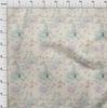 oneOone Cotton Flex Off White Fabric Floral & Peacock Quilting Supplies Print Sewing Fabric By The Yard 40 Inch