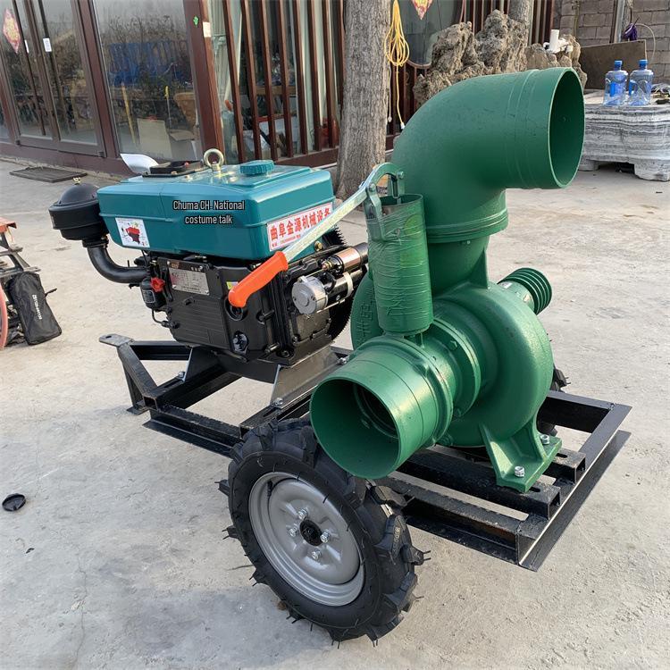 Diesel High-Flow Water Pump for Irrigation, Drainage, Flood Control, and Waterlogging Mixed Flow.