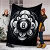 Pool Balls Flannel Fleece Blanket Cozy Warm Throw Blanket For Couch Bed Travel All Season Use