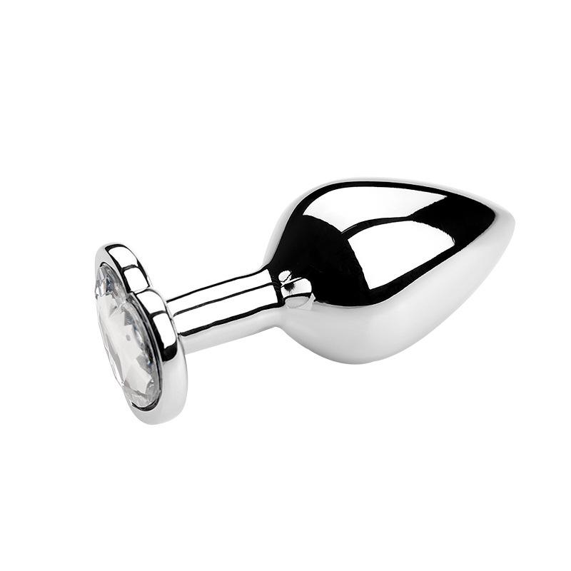 Heart-Shaped Metal Anal Plug - Prostate Massager & Dilation Toy for Adults