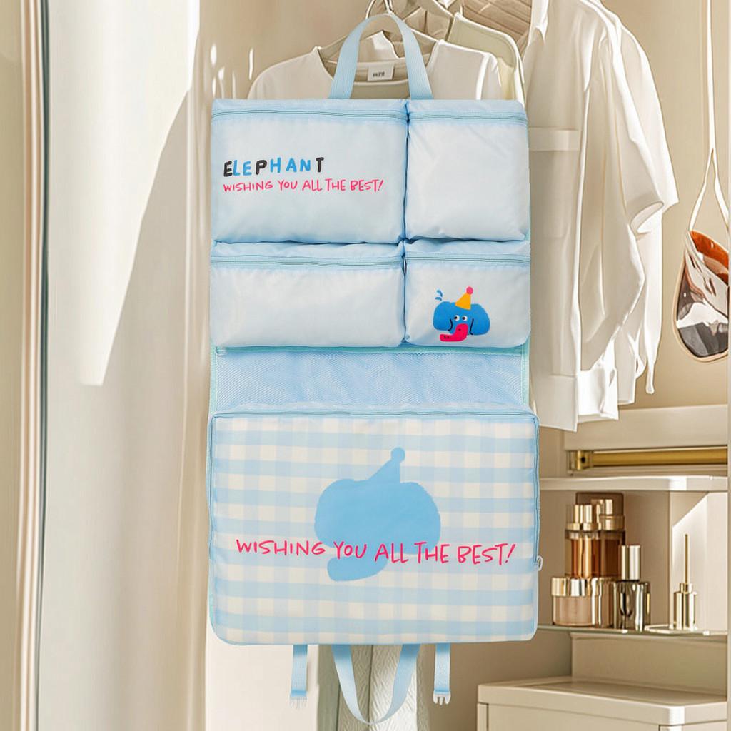 Portable Travel Organizer With Multiuse Trousers And Underwear Storage For Suitcases