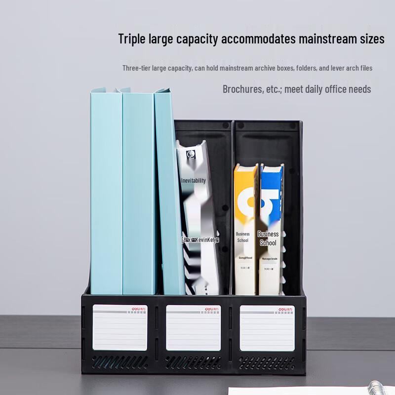 Deli 78997 3-Tier Metal Desk File Organizer