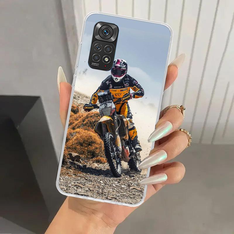 

Motocross Motorcycle Dirt Bikes Phone Case for Xiaomi Redmi Note 15 14 14S 13 12S 12 Pro 11S 11 Plus 11T 11E 10S Soft Funda Prin Redmi Note 15 Pro 4G