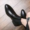 Men's Retro British Pointed Toe Chelsea Boots - Autumn/Winter Casual Business Dress Fashion.