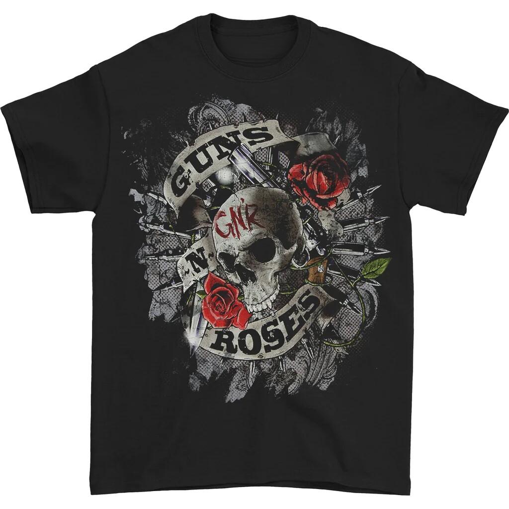 New 80s Guns N Roses Band Casual TShirt Mens and Womens Luxury Band Brand Top 2026