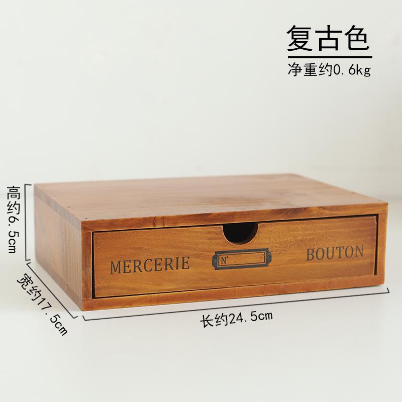 Wooden Box Storage Wooden Drawer Chest of Drawers Cosmetic Jewelry Organizer Office Home Decor Desktop Storage Box  WF
