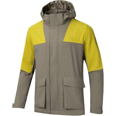 Rahat Günlük Renk Bloklu Basit Nefes Alabilir Ceket Erkek Ceketleri Kahverengi Sarı 152446602N-6