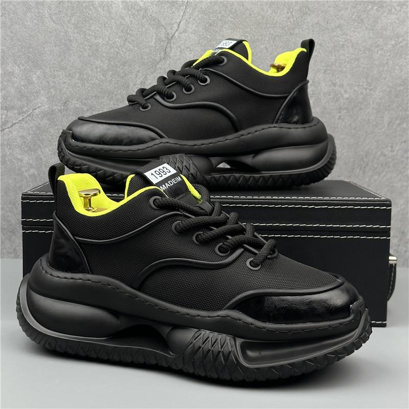 

Мужские повседневные кроссовки, модные дышащие кроссовки для бега, новые сетчатые мужские кроссовки на платформе для ходьбы, обувь для мужчин Zapatillas Hombre 38 чёрный