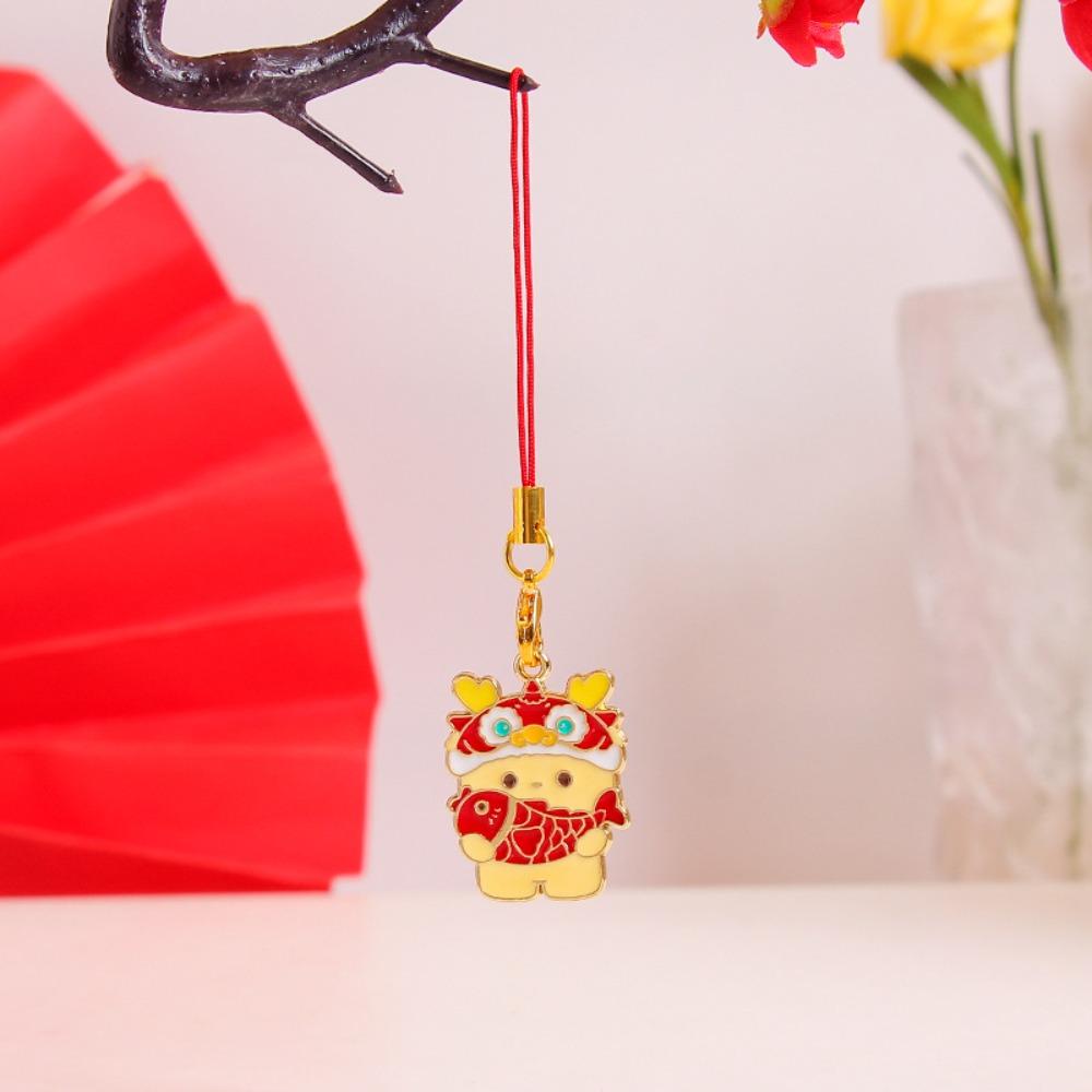 2024 Neujahr Drachenjahr Handy-Anhänger Tierkreiszeichen Drache Handy-Lanyard Neujahrsgeschenk