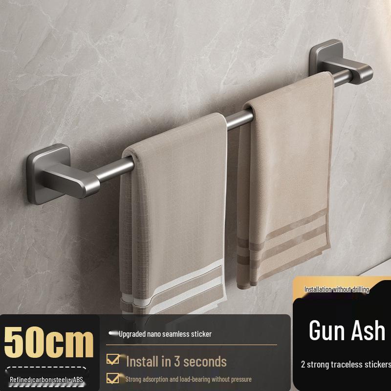 Punch-Free Wall-Mounted Multi-Functional Bathroom Storage Rack