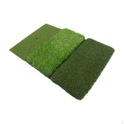 Golf Hitting Mat Non Slip Base Foldable 3 In 1 Batting PP Turf Pad Training Aid for Travel Backyard