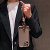Matte Candy Silicone Phone Case For iPhone 15 16 11 12 13 14 17 Pro Max 16E XS X XR 7 Plus Lanyard Strap Rope Soft Cover