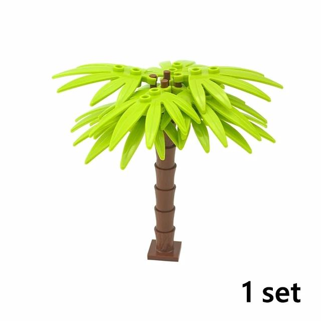 DIY Plant Tree City Bricks Assemble MOC Pine Christmas Tree Model Building Blocks Educational Creative Toys For Children Gifts