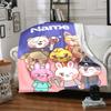 Custom Name Animal Friends Together Party Blanket For Couch Bed Plush Cozy Fuzzy Blanket Super Soft Warm Blankets For Fall And Winter 091641