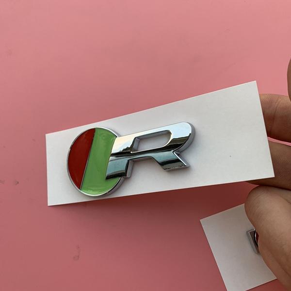 R zielony czerwony znaczek r-sport bar naklejka z logo dla XE F-PACE błotnik bagażnika Car Styling montaż samochód sportowy naklejka o wysokiej wydajności