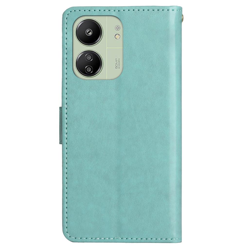 For Xiaomi Redmi 13C 4G/5G/13R 5G/Poco M6 5G/Poco C65 4G Leather Case Butterfly Phone Wallet Cover