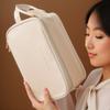 1 Stück Multifunktionale Make-up-Tasche Pinsel Toilettenartikel Große Kapazität Tragbar für Frauen Reise mit einem Hauch von Luxus PU Täglicher Gebrauch