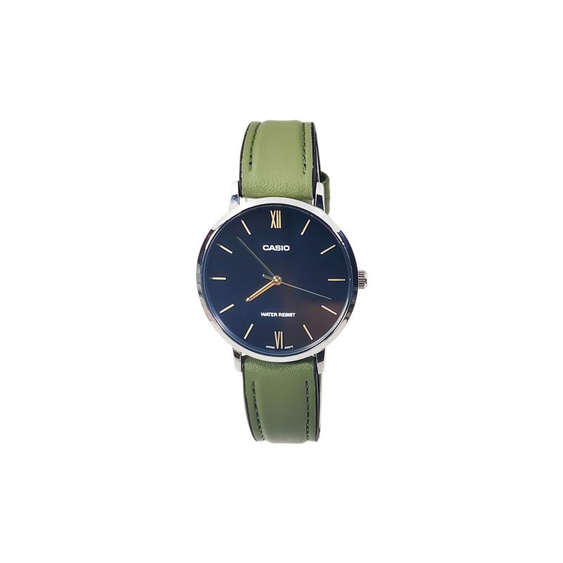 CASIO Customized watch modified series fashion trend life waterproof MTP-1384D-1A modified-Ink crown forged silver rein MTP -1384D-1A чёрный