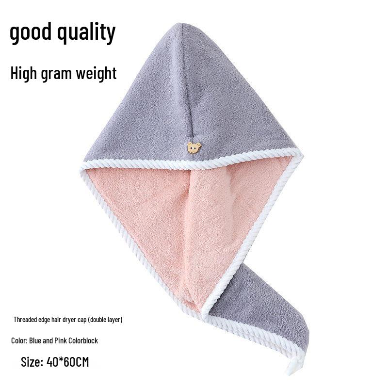 Women's 2025 Quick-Dry Double-Layer Headscarf Towel Cap