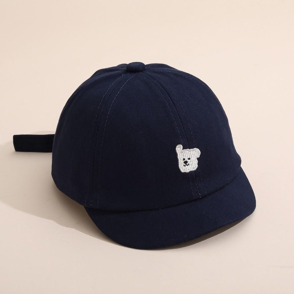 Casual Baby Baseball Hat Cartoon Bear Embroidery Sunshade Hat Fashion Duck Tongue Hat  Baby