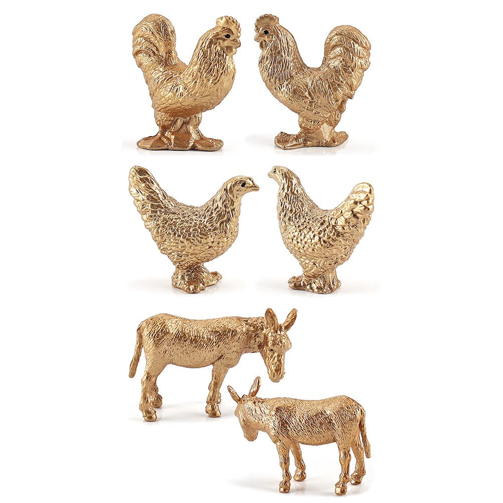 Mini Waldtierfiguren Spielzeug Wasserdicht Bauernhoftier Modell Puppen Set Feuchtigkeitsbeständig Simulation