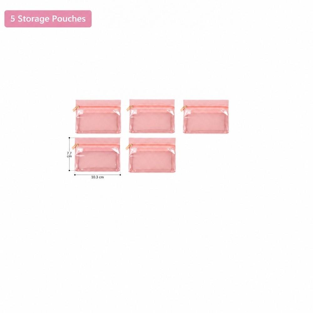 1Pc Anti-tangle Jewelry Case Embroidered Ring Necklace Organizer Ring Necklace Bracelet Storage