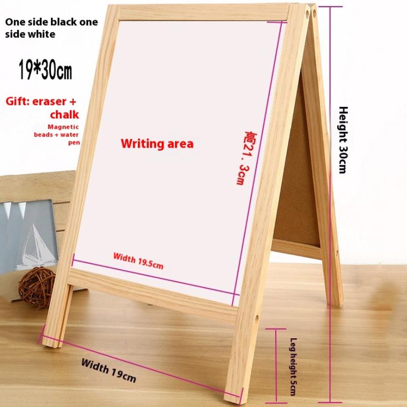 1Pc Independent Double-sided Blackboard Wooden A Frame Is Used For Sketchpad Teaching Mini Board Activity Sign Party Decoration