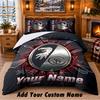 SC Freiburg FC Pattern Bedding 3Pcs Set Custom Name, Bed Sheet And Pillowcases For Home Bedroom