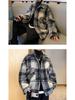 Men's Retro Plaid Wool Coat: Trendy, High-End, Thickened, Warm, Autumn/Winter Casual Jacket
