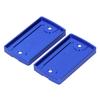 Pair of Front Brake Fluid Reservoir Cap Cover Left Right Fit for Suzuki Hayabusa GSX1300R GSX1400 DL1000Blue