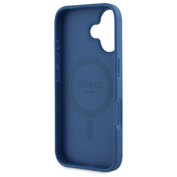 Guess Guhmp16Sp4Ropemcb Iphone 16 6.1   Niebieski/Blue Hardcase 4G Flowers Print Magsafe