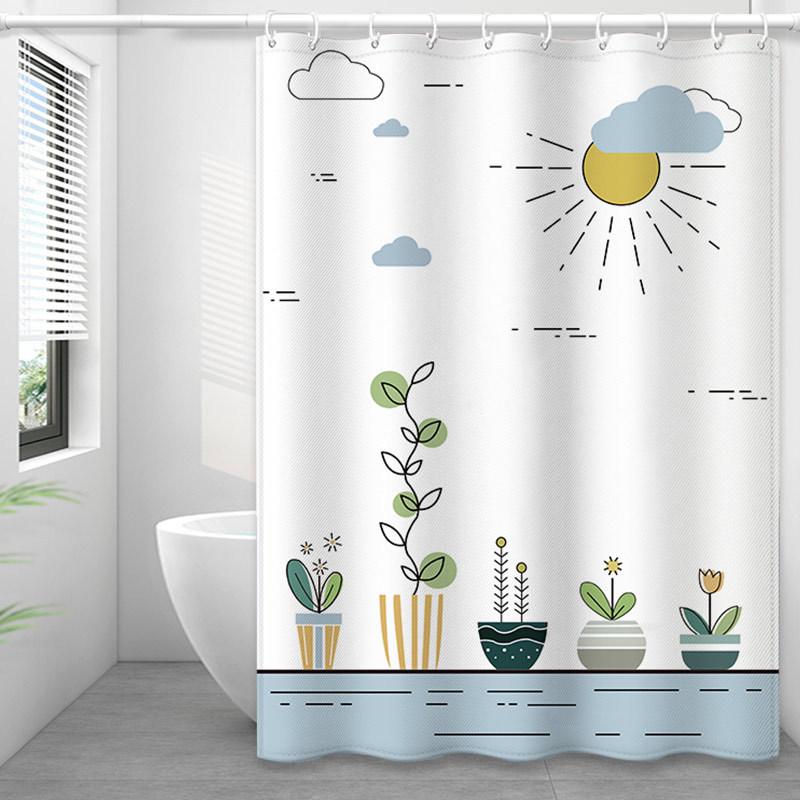 

JINRUN утолщенная водонепроницаемая занавеска для ванной комнаты, устойчивая к плесени, занавеска для душа, занавеска для душевой перегородки, занавеска для душа, занавеска для ванной комнаты, бесплатная перфорация 80*180