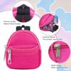 1 Piece Double-Shoulder Zipper Small Coin Purse Keychain Mini Backpack Pendant