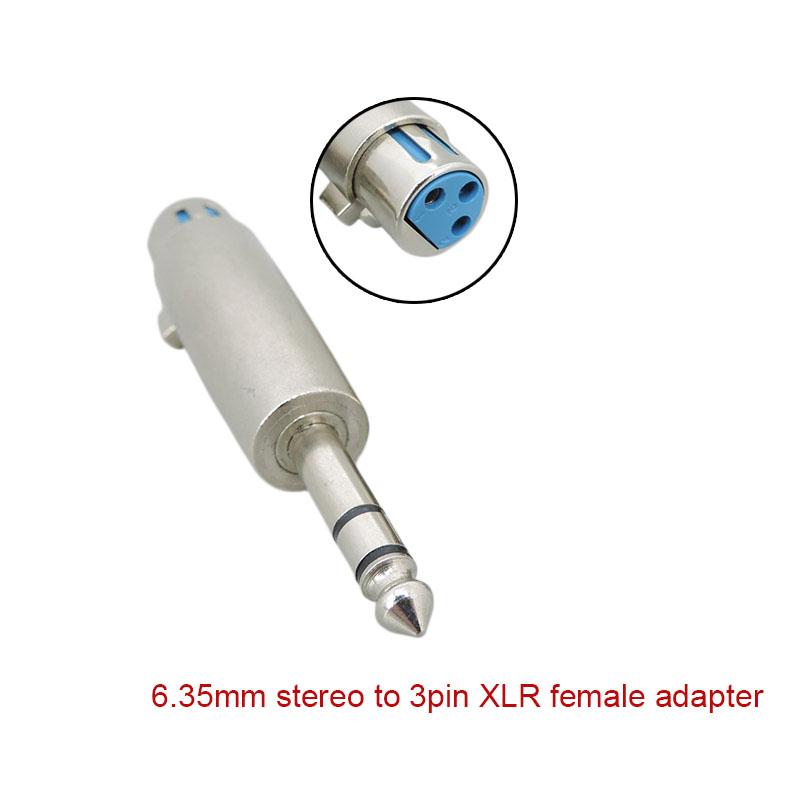 Microphone 3 Pin XLR Male Female Plug to 1/4 Inch 6.35mm 6.5mm Mono Female Jack Connector Audio Cable Mic Adapter AGood product