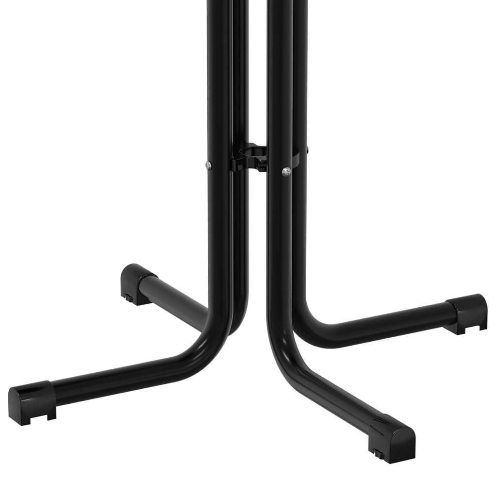 Vidaxl Dining Table, Black, Ø80X110 Cm