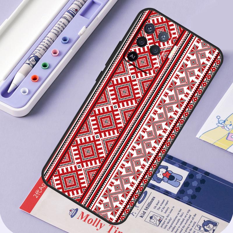 Ukraine Ornament Pattern For Oppo A94 A74 A54 A15 A18 A38 A58 A78 A98 A40 A60 A80 A16 A76 A96 A57 A17 A77 A5 Pro Case