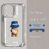 SHIYONG Creative Cartoon Personalized Bear Transparent iPhone Case