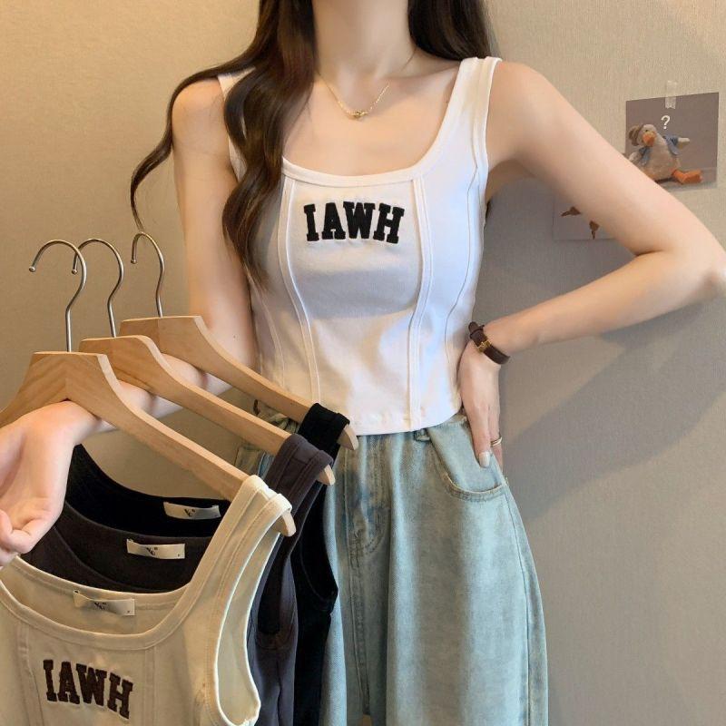 

Женский камзол большого размера с рыбьими косточками, летняя внутренняя одежда 2023 года, горячая девушка, короткий стиль, тонкая верхняя одежда, рубашка без рукавов