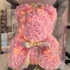 500/100PCS Artificial Rose Flowers Head DIY Red Foam Rose Heads Teddy Bear Bouquet for Valentine's Day Wedding Party Home Decor