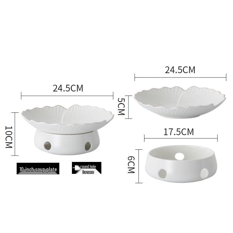 Elegant Ceramic Candle Food Warmer
