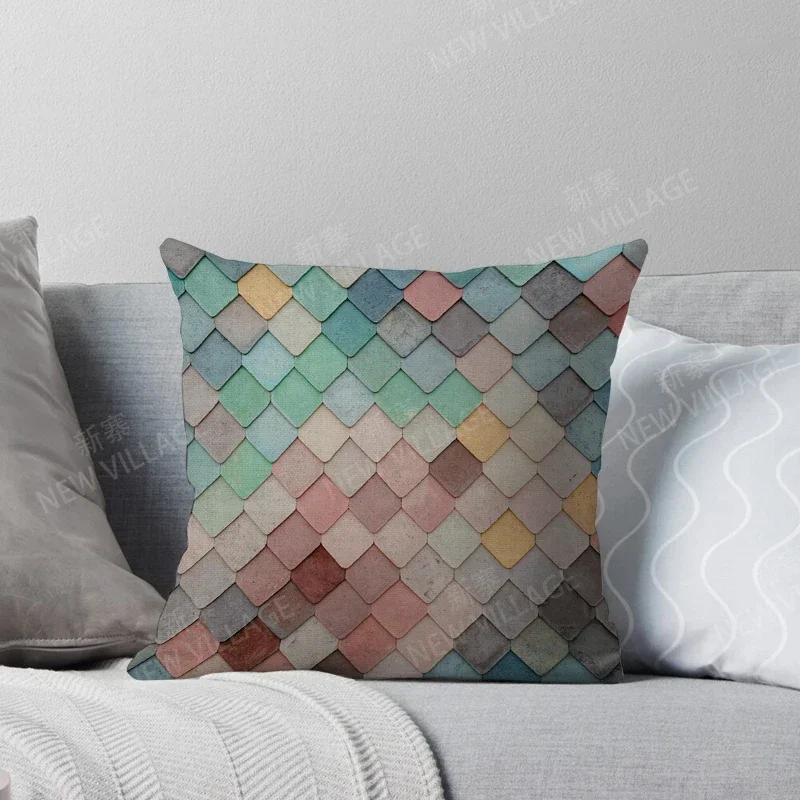 Herbstliche Heimdeko Herbst Wohnzimmer Überwurf Kissenbezug Sofa Boho Kissenbezug Marokko