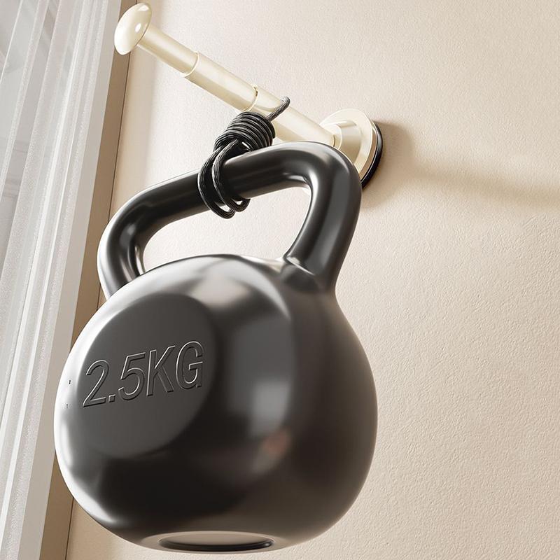 1pcs Folding Suction Cup Clothes Hanger Hanging Rod Storage Rack No Drilling Extendable Rod Wall Mounted Clothes Hanger